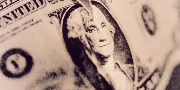Portrait is of George Washington (1732-1799), the first President of the United States. He was also the commander of the Continental army during the War of Independence.