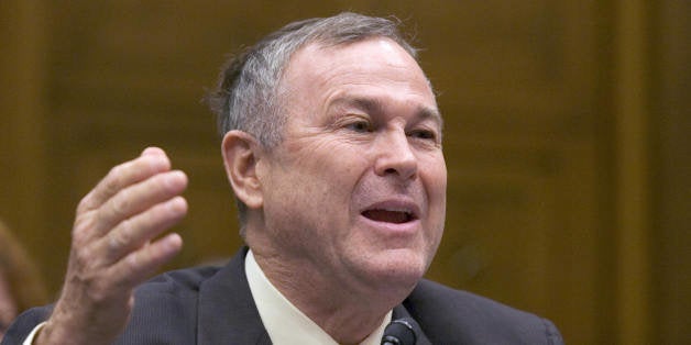 Washington, UNITED STATES: US Representative Dana Rohrabacher, Republican from California, testifies on the business perspectives of comprehensive immigration reform during a hearing by the US House Judiciary committee's subcommittee on Immigration, Citizenship, Refugees, Border Security, and International Law, on Capitol Hill in Washington, DC, 06 June 2007. A US Senate bill granting a path to citizenship for around 12 million illegal immigrants narrowly survived a key test Wednesday with the defeat of amendment which could have killed it. Senators knocked back the amendment, which supporters of the bill said could have fractured their tenuous cross-party coalition, by 51 votes to 46. AFP PHOTO/SAUL LOEB (Photo credit should read SAUL LOEB/AFP/Getty Images)