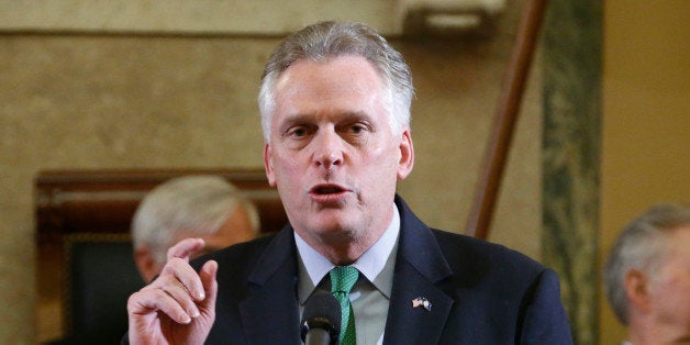 Virginia Gov. Terry McAuliffe gives his annual State of the Commonwealth address before a joint session...