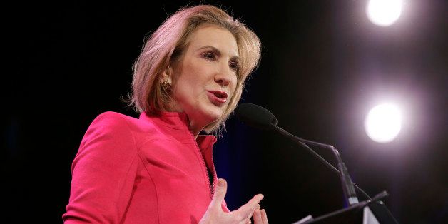 Carly Fiorina speaks during the Freedom Summit, Saturday, Jan. 24, 2015, in Des Moines, Iowa. (AP Photo/Charlie Neibergall)
