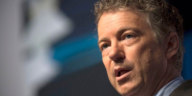 FILE - This Friday, June 20, 2014, file photo shows Sen. Rand Paul, R-Ky., speaking at the Faith and Freedom Coalition's Road