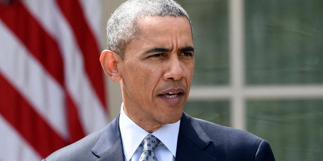 FILE - In this April 2, 2015 file photo, President Barack Obama speaks in the Rose Garden of the White House in Washington.