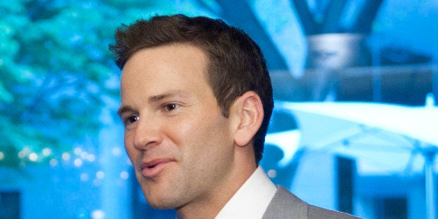 WASHINGTON - APRIL 14: Aaron Schock speaks with guests during the GRAMMYs on the Hill awards at The Liaison Capitol Hill Hote