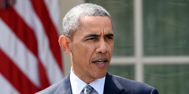 President Barack Obama speaks in the Rose Garden of the White House in Washington, Thursday, April 2, 2015, about the breakthrough in the Iranian nuclear talks. The president said the Iran nuclear deal _ if completed_ will make US, allies and the world safer. (AP Photo/Susan Walsh)