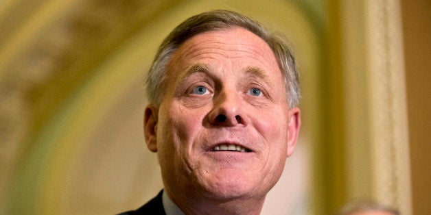 FILE - In this June 4, 2013 file photo, Sen. Richard Burr, R-N.C. speaks during a news conference on Capitol Hill in Washingt