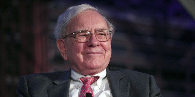 DETROIT, MI - SEPTEMBER 18: Billionaire investor Warren Buffett speaks at a 'Detroit Homecoming' event September 18, 2014 in