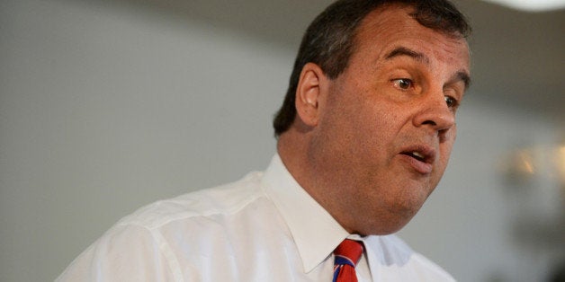 LONDONDERRY, NH - APRIL 15: New Jersey Governor Chris Christie holds a town hall meeting at Londonderry Lion's Club April 15,