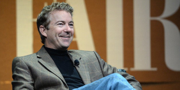 SAN FRANCISCO, CA - OCTOBER 08: U.S. Senator of Kentucky Rand Paul speaks onstage during 'Why Can't Tech Save Politics?' at