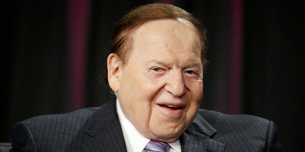 Las Vegas Sands Corp. CEO Sheldon Adelson speaks at the Global Gaming Expo Wednesday, Oct. 1, 2014, in Las Vegas. (AP Photo/J