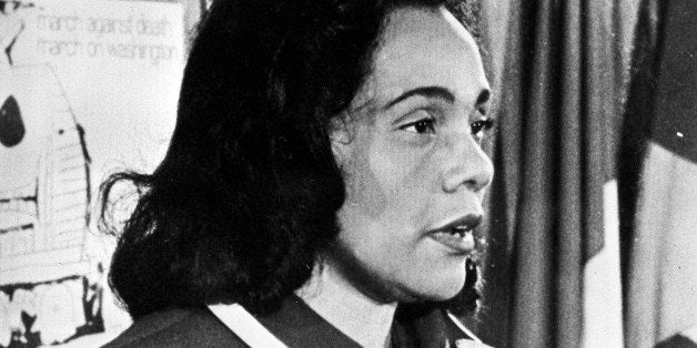 Coretta Scott King, widow of slain civil rights leader Dr. Martin Luther King, Jr., is seen in an undated photo. (AP Photo)