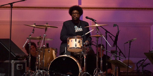 NEW YORK, NY - MARCH 23: Questlove of The Roots performs onstage during The Music Of David Byrne & Talking Heads at Carnegie