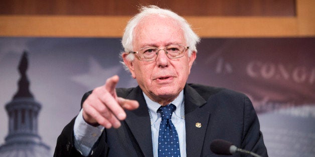 UNITED STATES - JANUARY 16: Senate Budget Committee ranking member Sen. Bernie Sanders, I-Vt. holds a news conference on the budget on Friday, Jan. 16, 2015. (Photo By Bill Clark/CQ Roll Call)