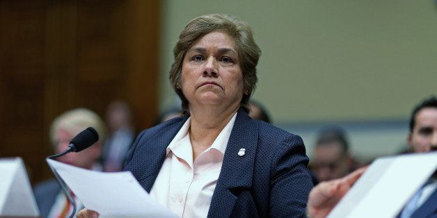 ICE Director Sarah Saldana testifies about the Department of Homeland Security's policies regarding apprehension, detention and release of undocumented immigrants in March. 