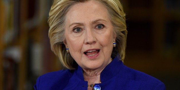 LAS VEGAS, NV - MAY 05: Democratic presidential candidate and former U.S. Secretary of State Hillary Clinton speaks at Ranch