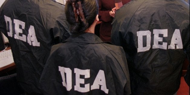 Drug Enforcement Administration Special Agent in Charge Michelle Leonhart speaks with field agents Wednesday, March 11, 1998, at her DEA office in San Francisco. Leonhart is the highest ranking woman in the DEA, and is the Special Agent in Charge of the San Francisco office. (AP Photo/Ben Margot)