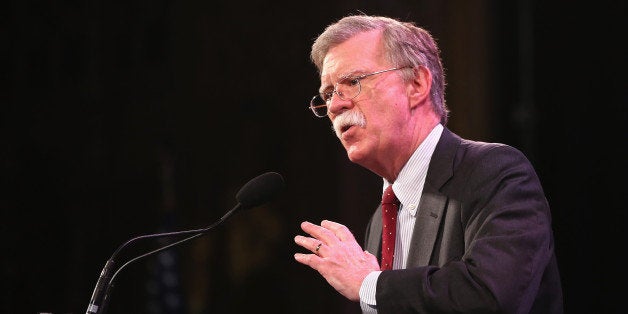 DES MOINES, IA - JANUARY 24: Former Ambassador to the United Nations John Bolton speaks to guests at the Iowa Freedom Summit on January 24, 2015 in Des Moines, Iowa. The summit is hosting a group of potential 2016 Republican presidential candidates to discuss core conservative principles ahead of the January 2016 Iowa Caucuses. (Photo by Scott Olson/Getty Images)