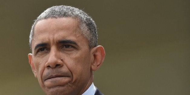 US President Barack Obama makes a statement at the White House in Washington, DC, on April 2, 2015 after a deal was reached on Iran's nuclear program. AFP PHOTO/NICHOLAS KAMM (Photo credit should read NICHOLAS KAMM/AFP/Getty Images)