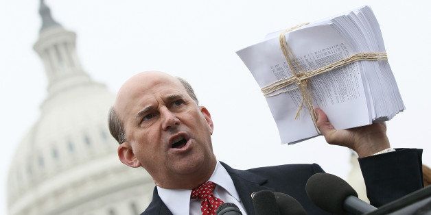 WASHINGTON, DC - MARCH 21: U.S. Rep. Louie Gohmert (R-TX) speaks during a press conference at the U.S. Capitol March 21, 2012 in Washington, DC. Republican members from the House of Representatives gatherered to speak out against the health care bill which is the topic of a case before the Supreme Court next week. (Photo by Win McNamee/Getty Images)