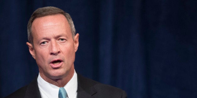 Maryland Governor Martin O'Malley speaks during the Center for American Progress 10th Anniversary Conference in Washington, DC, October 24, 2013. AFP PHOTO / Jim WATSON (Photo credit should read JIM WATSON/AFP/Getty Images)