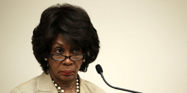 WASHINGTON, DC - JUNE 28: U.S. Rep. Maxine Waters (D-CA) listens during a discussion June 28, 2013 on Capitol Hill in Washington, DC. Rep. Waters held the discussion on 'A Way Forward For Housing Finance Reform: Finding Sustainable Solutions to Ensure Access, Affordability, and Taxpayer Protection Part II.' (Photo by Alex Wong/Getty Images)