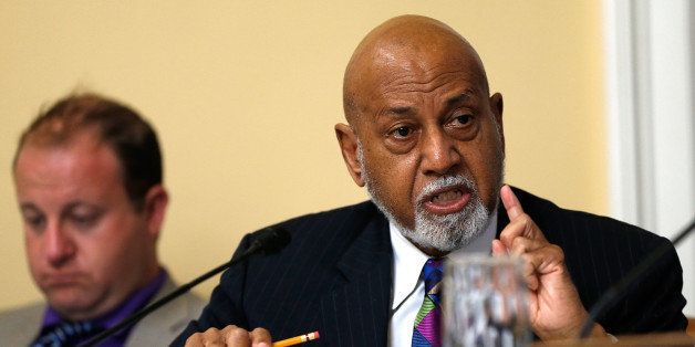 WASHINGTON, DC - JULY 29: Rep. Alcee Hastings (D-FL) speaks during a debate at a committee meeting July 29, 2014 at the U.S. Capitol in Washington, DC. The committee met to formulate a rule on providing the authority to begin litigation for actions by the President or other executive branch officials inconsistent with their duties under the Constitution of the United States. (Photo by Win McNamee/Getty Images)