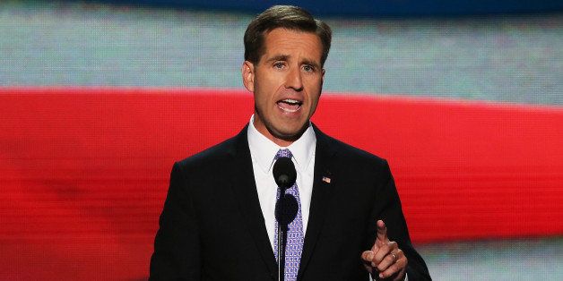CHARLOTTE, NC - SEPTEMBER 06: Attorney General of Delaware Beau Biden speaks on stage during the final day of the Democratic National Convention at Time Warner Cable Arena on September 6, 2012 in Charlotte, North Carolina. The DNC, which concludes today, nominated U.S. President Barack Obama as the Democratic presidential candidate. (Photo by Alex Wong/Getty Images)