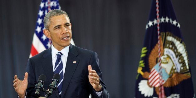 CAMDEN, NJ - MAY 18: U.S. President Barack Obama delivers a speech at the Salvation Army, Ray & Joan Kroc Corps Community Center May 18, 2015 in Camden, New Jersey. Camden was recently designated as a 'Promise Zone', which uses government grants and social programs to increase the local economy. Obama spoke about how these community partnerships are vital to create many different opportunities for all Americans. (Photo by Mark Makela/Getty Images)