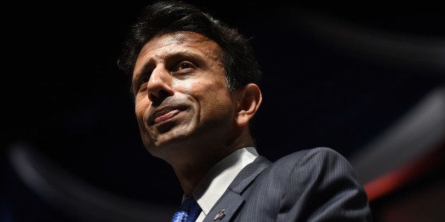 FILE - In this May 9, 2015, file photo, Louisiana Gov. Bobby Jindal speaks at the Freedom Summit in Greenville, S.C. Jindal has formed an exploratory committee to consider running for the Republican presidential nomination in 2016. (AP Photo/Rainier Ehrhardt, File)