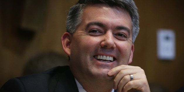 WASHINGTON, DC - JANUARY 08: U.S. Sen. Cory Gardner (R-CO) listens during a markup hearing on Keystone XL pipeline before the Senate Energy and Natural Resources Committee January 8, 2015 on Capitol Hill in Washington, DC. The White House has threatened to veto the Keystone XL pipeline legislation which will be the first bill to be voted on under the new Republican control Senate. (Photo by Alex Wong/Getty Images)