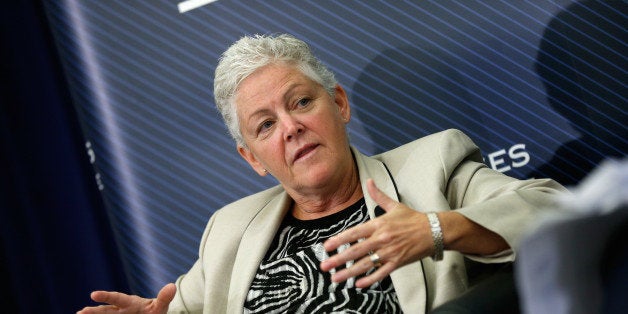 WASHINGTON, DC - SEPTEMBER 25: Environmental Protection Agency Administrator Gina McCarthy speaks at the Resources for the Future September 25, 2014 in Washington, DC. McCarthy addressed the economics ofÃcritical environmental issues facing the United States during her remarks. (Photo by Win McNamee/Getty Images)