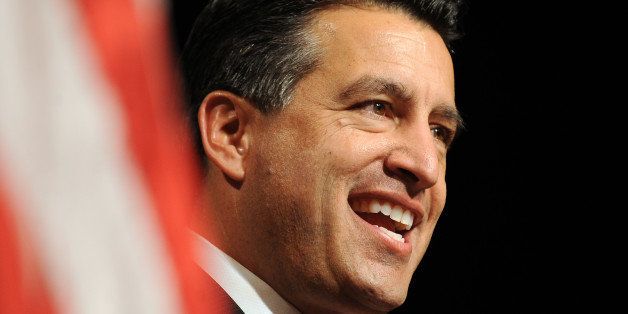 Nevada Governor-elect Brian Sandoval addresses supporters at the Nevada Republican Party's Election Night event in Las Vegas, NV, November 2, 2010. Sandoval defeated Democratic Party candidate Rory Reid. AFP PHOTO / Robyn Beck (Photo credit should read ROBYN BECK/AFP/Getty Images)