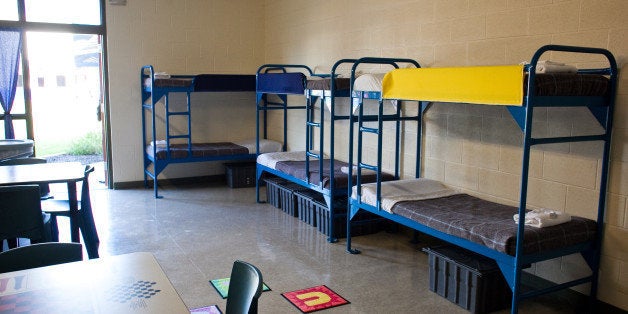 KARNES CITY, TX - JULY 31: The Karnes County Residential Center is viewed on July 31, 2014 in Karnes...