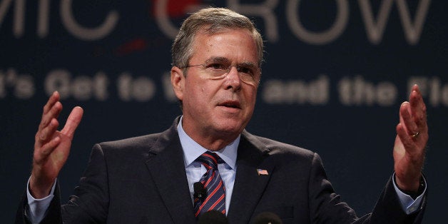 ORLANDO, FL - JUNE 02: Former Florida Governor Jeb Bush and possible Republican presidential candidate speaks during the Ric