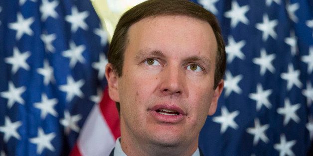 WASHINGTON, DC - MARCH 4: Sen. Chris Murphy (D-CT) speaks at a news conference to discuss the Affordable Care Act case being heard at the Supreme Court, March 4, 2015 on Capitol Hill in Washington, DC. Today the Supreme Court was scheduled to hear oral arguments in the case of King v. Burwell that could determine the fate of health care subsidies for as many as eight million people. (Photo by Drew Angerer/Getty Images)