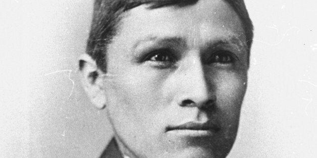 A Navajo named Tom Torlino is photographed in 1890 after completing a three-year course at the Carlisle Indian School, in Carlisle, Pennsylvania. (AP Photo/Cumberland County Historical Society)