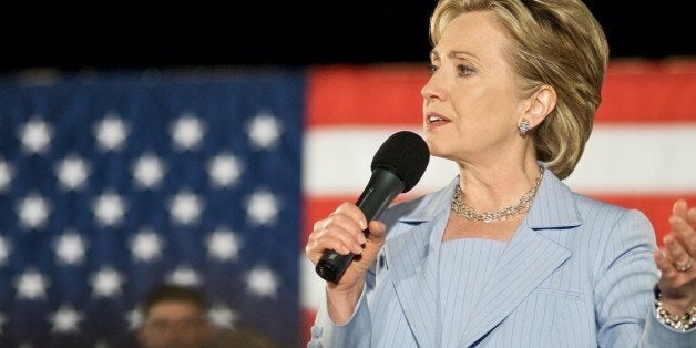 Hillary Clinton Speaks at a Presidential Primary Rally in Raleigh, NC in 2008