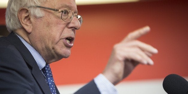 Democratic Presidential Hopeful Senator Bernie Sanders (I-VT) speaks about the introduction of a bill, 'Employ Young Americans Now Act,' which would expand youth job training programs, during an event at the HOPE Project in Washington, DC, June 4, 2015. The HOPE Project provides information technology training for young adults and prepares them for entry level positions in the IT field. AFP PHOTO / SAUL LOEB (Photo credit should read SAUL LOEB/AFP/Getty Images)