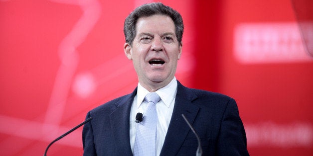 Governor Sam Brownback of Kansas speaking at the 2015 Conservative Political Action Conference (CPAC) in National Harbor, Maryland.Please attribute to Gage Skidmore if used elsewhere.