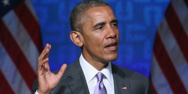 WASHINGTON, DC - JUNE 09: US President Barack Obama speaks at the Catholic Hospital Association conference June 9, 2015 in Washington, DC. President Obama discussed what healthcare reform has meant to millions of Americans and the affordable coverage options for individuals in general. (Photo by Mark Wilson/Getty Images)