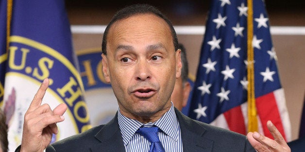 WASHINGTON, DC - JANUARY 13: Rep. Luis Gutierrez (D-IL) speaks about immigration during a news conference on Capitol Hill, January 9, 2015 in Washington, DC. Rep. Gutierrez talked about plans to help educate immigrant communities and prepare for the implementation of the executive actions on immigration announced by President Obama in last November. (Photo by Mark Wilson/Getty Images)