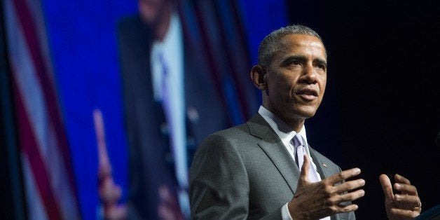 US President Barack Obama speaks about healthcare reforms and the Affordable Care Act, known as Obamacare, during the Catholic Hospital Association Conference in Washington, DC, June 9, 2015. AFP PHOTO / SAUL LOEB (Photo credit should read SAUL LOEB/AFP/Getty Images)