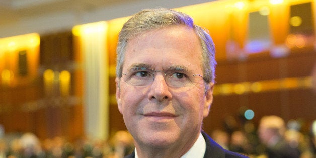 BERLIN, GERMANY - JUNE 09: Former Florida Governor and possible Republican presidential candidate Jeb Bush attends the CDU Economics Conference of the Economic Council on June 09, 2015 in Berlin, Germany. The Economic Council (Wirtschaftsrat der CDU e.V.) is a German business association representing the interests of more than 11,000 small and medium sized firms, as well as larger multinational companies. (Photo by Axel Schmidt/Getty Images)