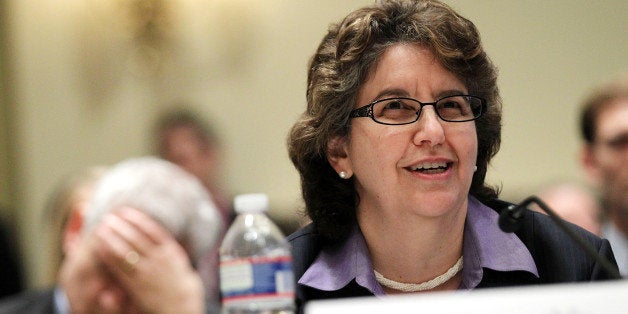 WASHINGTON, DC - NOVEMBER 03: Federal Election Commission (FEC) Commissioner Ellen Weintraub testifies during a hearing before the Elections Subcommittee of House Committee on House Administration November 3, 2011 on Capitol Hill in Washington, DC. The hearing was to focus on the polities, processes and procedures of the commission. (Photo by Alex Wong/Getty Images)