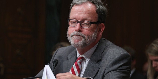 WASHINGTON, DC - JUNE 17: Congressional Budget Office Director Keith Hall testifies before the Senate Budget Committee in the Dirksen Senate Office Building on Capitol Hill June 17, 2015 in Washington, DC. Hall told the committee that federal debt would climb to over 100-percent of the total GDP by 2040 without major spending course correction. (Photo by Chip Somodevilla/Getty Images)