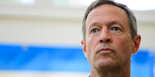 Democratic presidential hopeful former Maryland Gov. Martin O'Malley in New Castle, N.H., Saturday, June 13, 2015. (AP Photo/Cheryl Senter)