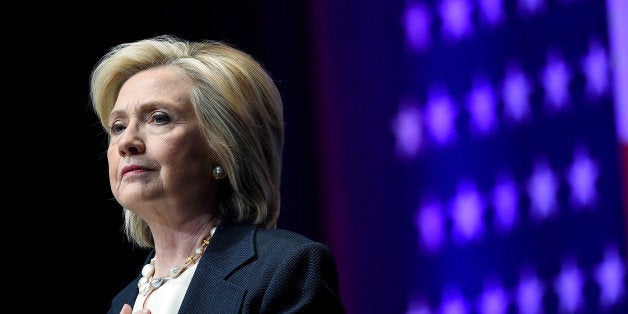 LAS VEGAS, NV - JUNE 18: Democratic presidential candidate and former U.S. Secretary of State Hillary Clinton speaks at the National Association of Latino Elected and Appointed Officials' (NALEO) 32nd Annual Conference at the Aria Resort & Casino at CityCenter on June 18, 2015 in Las Vegas, Nevada. Clinton addressed the group of Latino policymakers as she makes her way through early primary states after officially launching her campaign for president on June 13. (Photo by Ethan Miller/Getty Images)