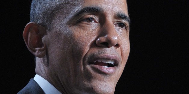 US President Barack Obama address the US Conference of Mayors during their annual meeting in San Francisco on June 19, 2015. AFP PHOTO/MANDEL NGAN (Photo credit should read MANDEL NGAN/AFP/Getty Images)