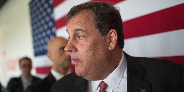 CEDAR RAPIDS, IA - JUNE 12: New Jersey Governor Chris Christie leaves a campaign event on June 12, 2015 in Cedar Rapids, Iow