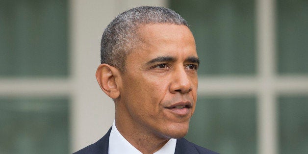 President Barack Obama speaks in the Rose Garden of the White House in Washington, Friday, June 26, 2015, after the Supreme Court declared that same-sex couples have the right to marry anywhere in the US. (AP Photo/Pablo Martinez Monsivais)