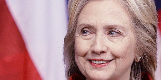 Democratic presidential candidate Hillary Rodham Clinton delivers a speech at Texas Southern University in Houston, Thursday, June 4, 2015. Clinton is calling for an expansion of early voting and pushing back against Republican-led efforts to restrict voting access, laying down a marker on voting rights at the start of her presidential campaign. (AP Photo/Pat Sullivan)